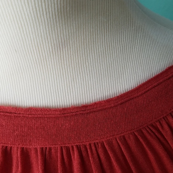 Free People Red Boho Chic Blouse Festival Small - Picture 7 of 8